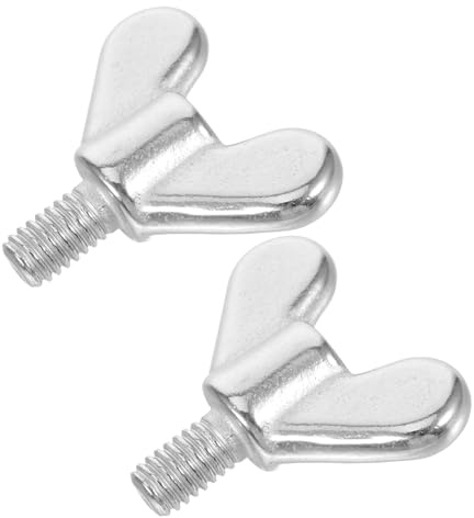 YARNOW Wing Nut Screws for Flagpole Mounting 2 Pack Stainless Steel Hand Twist Bolts for Secure Fastening in Furniture Bed Frame Assembly and Hardware Applications