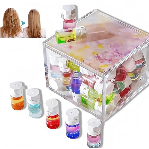 Mini Huile Parfumée Cheveux, Camélia et Avocat, Parfum Longue Durée et Soin Nourrissant, Technologie Scent Lock 48H pour Cheveux Crépus et Abîmés (#10)