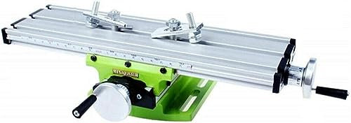 Mini fresadora de banco de trabajo Minifresadora Mesa de trabajo Tornillo de banco, Mesa de trabajo multifunción Banco compuesto portátil Eje XY Mesa deslizante de perforación cruzada, Ajustable for b