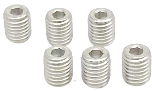 6pcs M7 x 9mm Grub Screws, Alloy Steel Hex Socket Set Screws for Speaker Amplifier Terminal