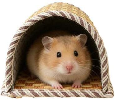 Smådjursbäddar Sommarvävd Repfast | Igelkottshus Hamster Tillbehör för Gerbil Kanin Iller Igelkott Smådjur Bur Inomhus