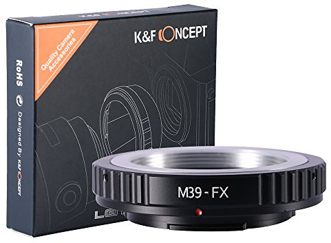 K&F CONCEPT M39/L39 Objektivadapter mit SLR Gewinde an Fuji X-Series X-Pro1 FX Fuji X Mount Mirrorless wie Fuji XT2 XT20 XE3 XT1 X-T2