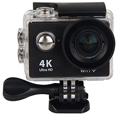 De qualité premium 4 K Action Camera, Eleoption Full HD Wifi étanche Sports Caméra vidéo DV Caméscope avec 4 K25 1080p60 720p120fps vidéo, 12 MP Photo et 170 objectif grand angle, comprend 18 kit de