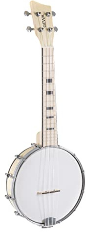 GEWA Concert Banjo Ukulele Manoa - Cuerpo Arce cerrado - Natural mate sedoso - incl. Funda acolchada - B-CO-M