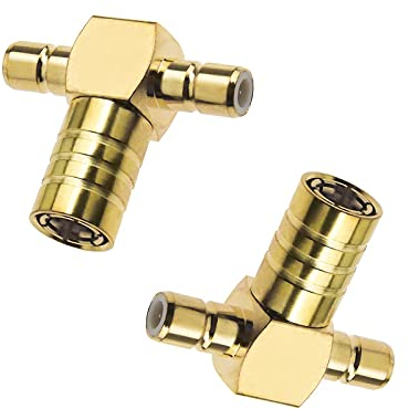 EMSea 2 Stück SMB-Buchse auf 2 SMB-Stecker Adapter für Antennen, DAB-Antennenadapter, Koaxialkabel, Funkscanner, Amateurfunk-Transceiver, CB-Funk-Handfunk