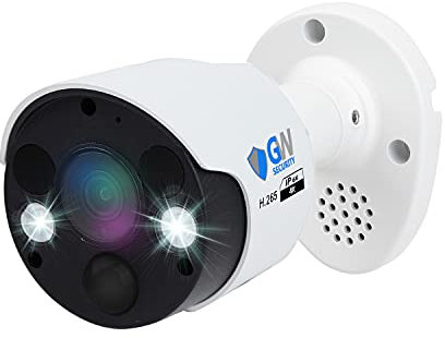 GW Security 4K 8MP 2-Way Audio Spotlight Color Night Vision Outdoor/Indoor PoE IP Bullet Security Camera (GW8539DFIP)