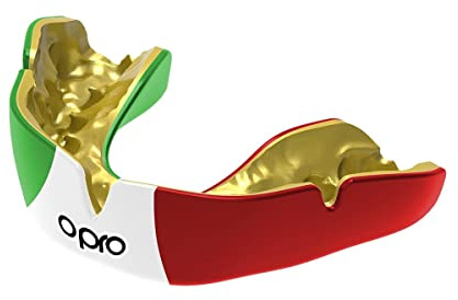 OPRO Instant Custom-Fit Mundschutz, vom Zahnarzt angefertigter Mundschutz, für ultimativen Komfort, Schutz, und Passform. Zahnschutz für Rugby, Boxen, Hockey, MMA (Italien, Erwachsene)