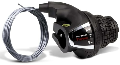 RainFlowwer Revoshift SL-RS35 - Palanca de cambio derecha para bicicleta MTB, 7 velocidades, palanca de cambios de mango de bicicleta de montaña