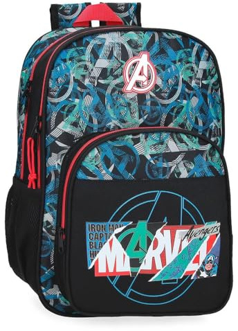 Marvel Joumma Shield Mochila Escolar, Negro, 15,6L