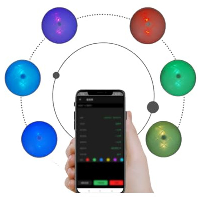 Lubeby Smart X-BALL Reaktion träningsboll, smart agility träning hand-öga-koordination träningsboll (2 st)