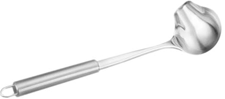 CONGARTENO Multi-Functional Small Stainless Steel Sauce Spoon Pouring Spout, Portable Soup Ladle and Gravy Serving Spoon for Kitchen Cooking and Dining