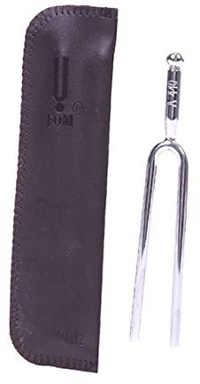 IMIKEYA fourchette d'instrument de musique Diapason acoustique robuste fourches en acier accordeur de tonalité pratique fourchettes de musique Silver