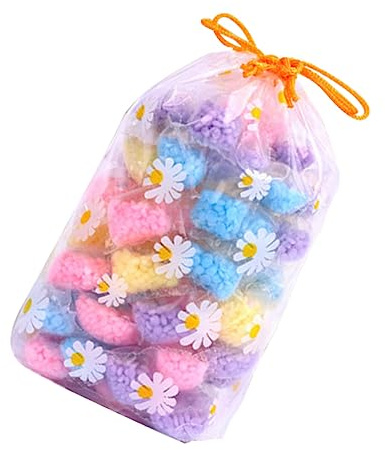 FONDOTIN 60pcs Washing Pearls Laundry Beads Fragrance Softener Scented Clothes Cleaning Beads that Dissolve Completely and are Convenient to Use for Home and Hotel Laundry Random Color