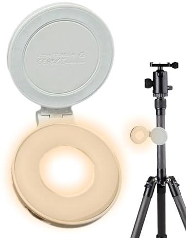 Lampe pour Selfie - Lumière LED Magnétique pour Téléphone,Lampe Orientable à 360° avec Miroir pour Conférence Vlog Vidéo Maquillage Photo Voyage