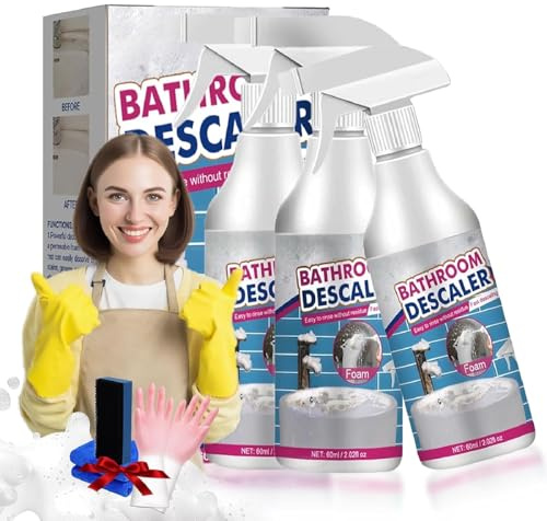 2025 Nuevo Limpiador En Espuma Descalcificador Para El Baño, Descalcificador Para El Baño, Espuma Limpiadora Multiusos En Spray, Limpieza Eficaz (3pcs)