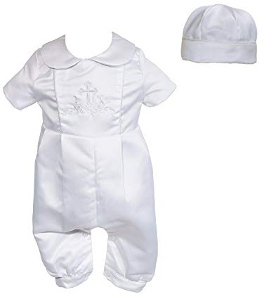 Cinda pojkar vit satin rollspel kostym set