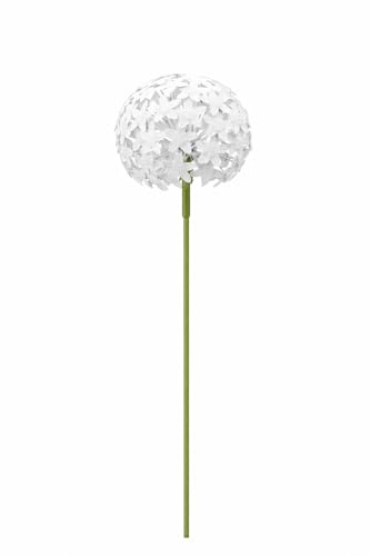 finehomegarden Allium 16x16cm klein weiß Gartendeko Rankhilfe Metall / 240132