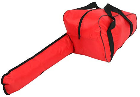 Oumefar Chainsaw Bag Chainsaw Tool Bag Orange Chainsaw Storage Bag Chainsaw Carrying Bag Heavy-Duty Waterproof Oxford Cloth Portable Bag for Lumberjack (Red)