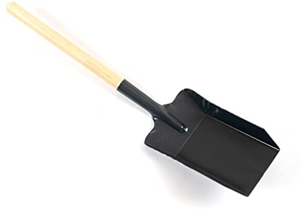 TOP TOOLS Ascheschaufel Kehrschaufel Metallschaufel Schwarz Mehrzweckschaufel 0,32 kg 49 cm 19 cm 11 cm