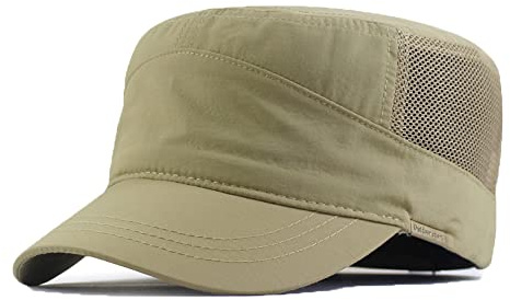 YAMEE Cappelli Uomo Estivi Traspirante,Berretto Militare da Uomo Regolabile,Cappello Baseball Uomo Vintage,Berretto da Baseball Piatto Superiore