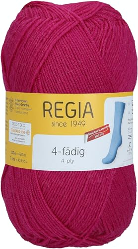 Schachenmayr Regia 4-Fädig Uni, 100G fuchsia Handstrickgarne