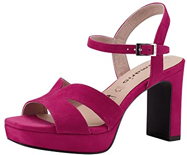 Tamaris Damen 1-1-28309-20, Sandalia Mujer, Fucsia, 39 EU