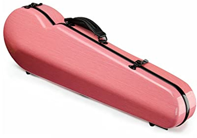 Rosa Geigenkoffer In 4/4-Größe Aus Kohlefaser, Wasserdicht, Starker Und Robuster Geigenkasten Volle Größe Violinkoffer