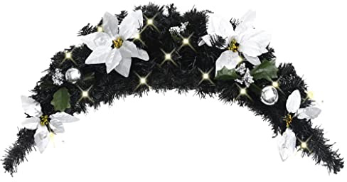 WHOPBXGAD proiettore luci di natale,proiettore effetto neve,Ghirlanda di Natale ad Arco con Lucine LED Verde 90 cm in PVCluci natale effetto neve,luci albero di natale,luci natalizie,