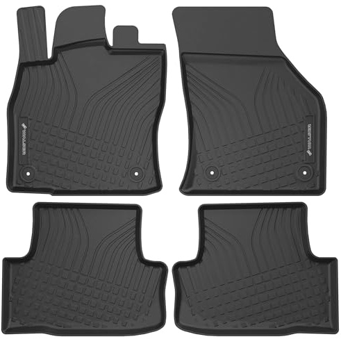 Walser Premium Fussmatten Auto für Audi A3 2012-2020, A3 Sportback/A3 Limousine 2012-2021, 100% passgenaue Gummimatten Auto - Made in EU, robuste Fußmatten Auto, Auto Fußmatten