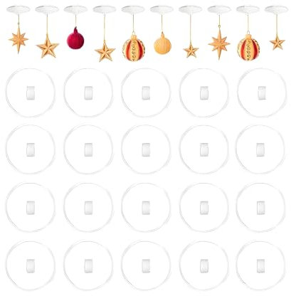 KASURE 120Pcs Deckenhaken Selbstklebend 2cm Klebehaken decke Deckenhaken Ohne Bohren Klebehaken Extra Stark für Schlafzimmer, Badezimmer, Halloween Dekoration, Weihnachten，Halloween-Haken