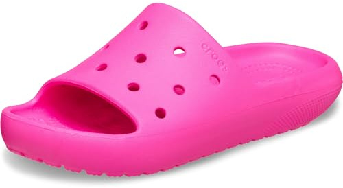 Crocs Unisex Kids Slide, Classic Slide v2 K, Pink Crush, 12 UK Child