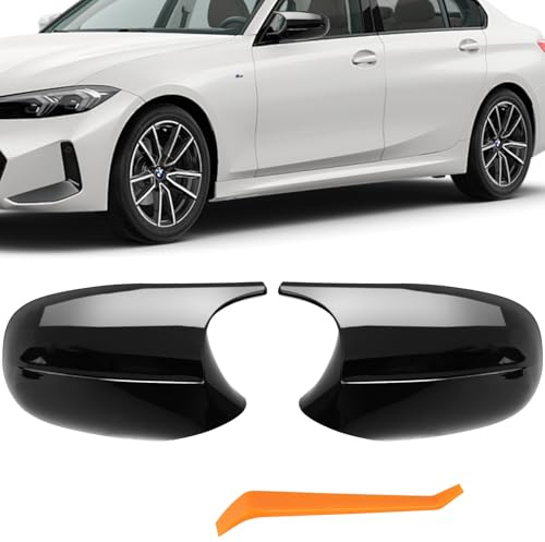 Auto Spiegelkappen Rückspiegelgehäuse Kompatibel mit 2010-2013 E81 E82 E88, 2008-2013 E87 E90 E91 E92 E93 LCI Modell, Rückspiegel Abdeckung Spiegelkappe