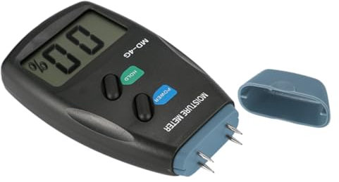 TOPPERFUN Feuchtigkeitsmessgerät Holzfeuchtemesser Hochpräzises Feuchtemessgerät Für Wände, Steinmaterialien Und Holz Mobile Feuchtigkeitsdetektor Für Baustoffprüfung Und Hausfeuchtigkeit