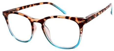 Générique Mode Lunettes De Lecture Femme,Lunettes pour Lire Lunettes De Vue D'ordinateur Anti-Bleue Lunettes pour Lire, Charnières Ressort Yeux Fatigués, Anti Fatigue(Bleu,4)