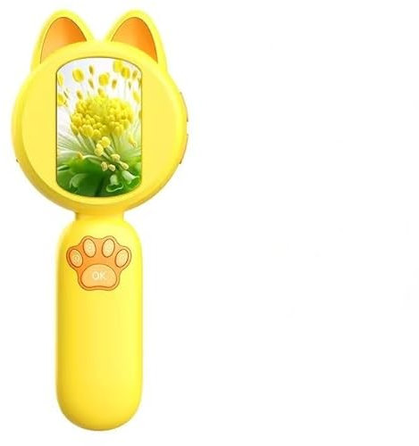 Microscopio per Bambini, Microscopio Portatile, Microscopios Digitale Bambini con Schermo IPS 2,0, 200X Microscopios Tascabile Elettronico Portatile con 8 LED