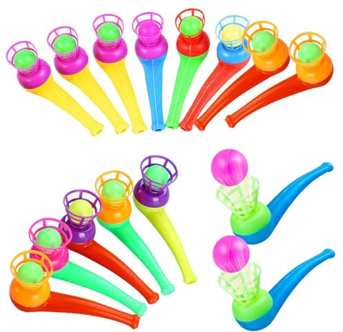 Yuqilin 15 PCS Jouets de Soufflage de Balles, Jouets Jeu Balles Flottantes Enfants Soufflant Balle Rétro pour Nostalgiques Récompenses étudiantes Petits Cadeaux pour Les Enfants(Couleur Aléatoire)