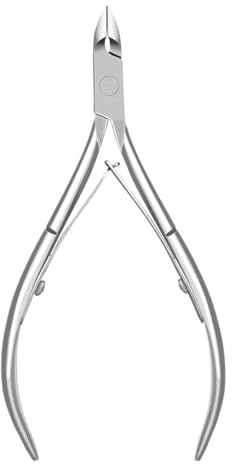 Fingernagel tånagel nagelbandsklippare trimning rostfritt stål nagelklippare skärare sax tång manikyrverktyg (silver 1 st – 1)