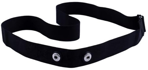 Rich Green Valley Heart Rate Monitor Chest Strap Replacement Belt Compatible with Polar H10 H9 H1 Wahoo Tickr Garmin HRM 1-Pack Black Standard