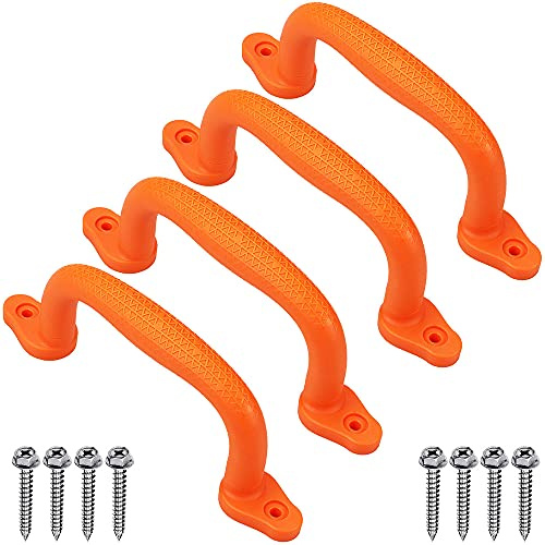 Dolibest Klettergriffe Kinder Haltegriffe 4 Spielturm Hangelgriffe/Rot