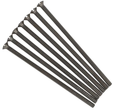 Evoges M3.5 x 75mm Long Raised Countersunk Slotted Head Electrical Screws for Plugs Socket Switches, Pack of 10 (Black Nickel)