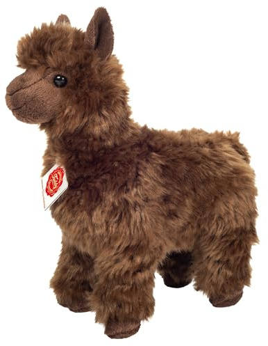 Teddy Hermann 90276 Alpaka 24 cm, Kuscheltier | Besonders flauschiger Premium-Plüsch, mit viel Liebe zum Detail, ab 0 Monaten, waschbar, Füllung mit recyceltem Polyester