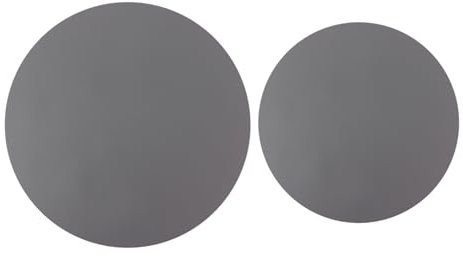 Cabilock 2 Piezas Estera Redonda para microondas moldes de manteles Individuales Antideslizantes manteles Individuales Redondos Mantel Individual de Silicona Cubiertos domésticos
