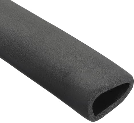 Rebower 43mm ID Pipe Insulation Tubing 9mm Thick Heat Preservation Foam Tube, [for Plumbing Freeze Protection Exercise Handle] - 61mm OD/6ft/Black
