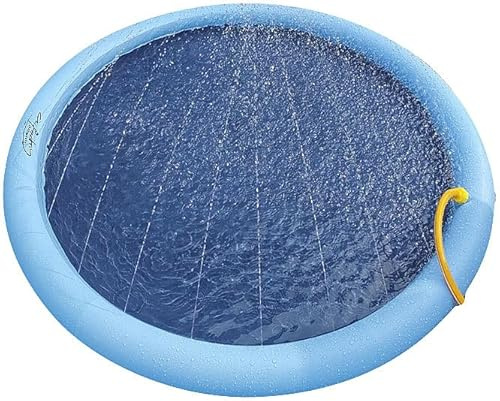 infactory Wasserspielmatte Kinder: Wasser-Spielmatte für Kinder & Hunde, Schlauchanschluss, PVC, BPA-frei (Wasserspielmatte Garten, Haustier-Sprinkler-Pad, Gartenschlauch)