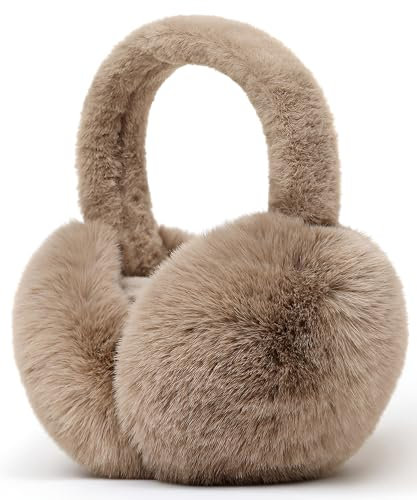 Unning Winter Ohrenwärmer Damen Verstellbar & Faltbare Ohrenschützer Mode Kunstpelz Weich Ohrenschütz Plüsch Ear Muffs for Women