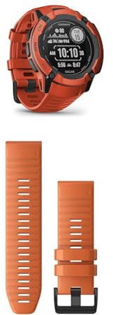 Garmin Instinct 2X Solar – GPS-Smartwatch mit unendlicher Akkulaufzeit im Smartwatch-Modus, über 40 Sport-Apps & QuickFit Band