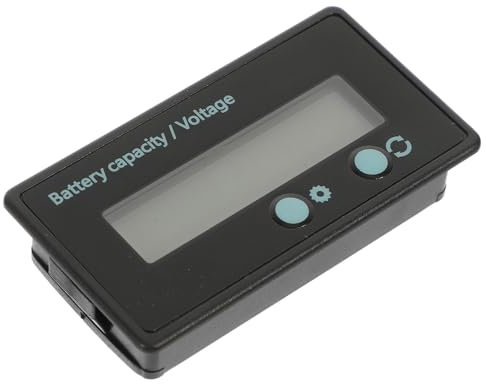 OSALADI Lcd Voltmeter Batteriespannungsanzeige Multifunktionsmessgerät Stromstärke Prüfung Werkzeug Für Batteriekapazitätsmonitor Mit Hoher Genauigkeit Und Zuverlässigkeit Aus Abs
