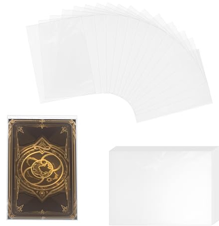 300 Stück Kartenhüllen,Card Sleeves 66 x 91 mm,Karten Hüllen Transparent,Sammelkarten Hüllen für MTG Magic Karten etc