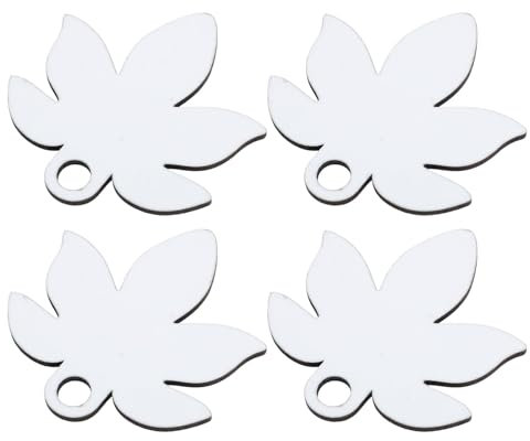 Lot de 30 Plaques Nominatives Vierges en MDF en Forme de Feuille D'érable pour Gobelet de 1 134 ml, à Sublimation, Idéales pour la Maison et le jardin.