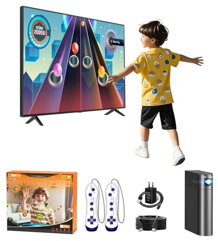 MetFut AR Motion Gaming Console for Kids & Families - Plug & Play Video Game System for Indoor Physical Play & Interactive Family Fun. Great for Gifts, Game Nights, Parties, Playtime and Playdates